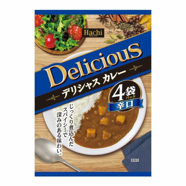 PAY　ポスト投函便　マーケット　甘口、中辛、辛口、ハヤシから選べます。ハチ食品　送料無料の通販はau　プラムテラス　ポイント消化　PAY　送料無料　デリシャスカレー　au　４袋セット　マーケット－通販サイト