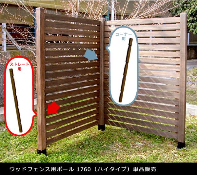 SFPU1200E-HB 木製 フェンスU型連結セット 平地用 送料無料 ピケットフェンスＵ型連結セット 平地用 木製 天然木 SFPU1200E-HB