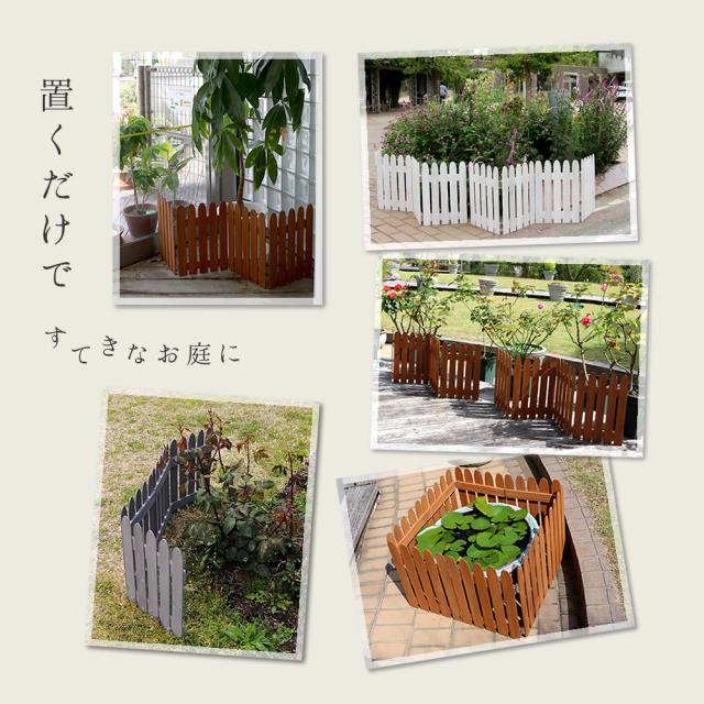 折り畳めるウッドミニフェンス 2枚組 WF-120F-2P_3