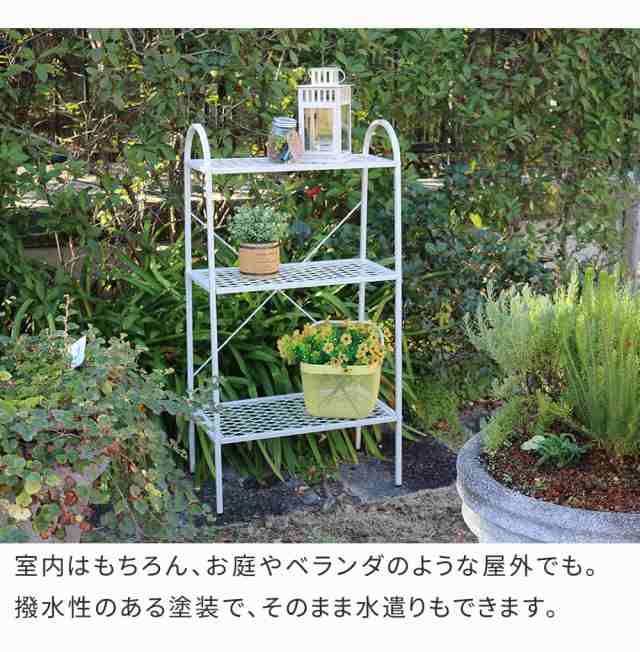 プランターラック フラワースタンド 3段 幅61cm 屋外 室内 多肉植物 観葉植物 ディスプレイラック 花台 鉢置き台の通販はau PAY  マーケット - カナエミナ | au PAY マーケット－通販サイト