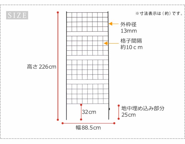 アイアンフェンス 高さ226 「グラフ」 1枚 IF-GR024-1P ガーデン
