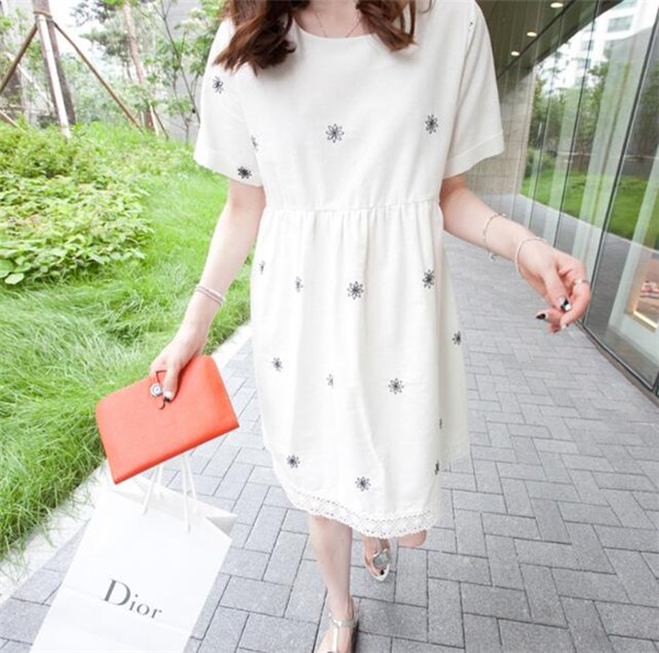 マタニティウェア 服 ワンピース 夏 プリント レース ゆったり カジュアル 授乳ワンピース 妊婦服 産前 産後 兼授乳 マタニティワンピーの通販はau Pay マーケット レオレオ Au Pay マーケット店