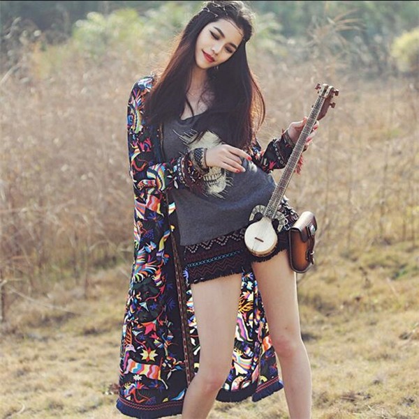 レディースブラウス カラフル ファッション シフォン ボヘミア風 おしゃれ 着心地いい カーディガン 日焼け止め服 レディースブラウスの通販はau Pay マーケット レオレオ Au Pay マーケット店