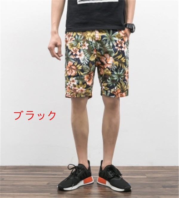 メンズショートパンツ ビーチパンツ ファッション シンプル ビーチウェア 着心地よい お洒落 花柄 夏 大人気 メンズショートパンツの通販はau Pay マーケット レオレオ Au Pay マーケット店