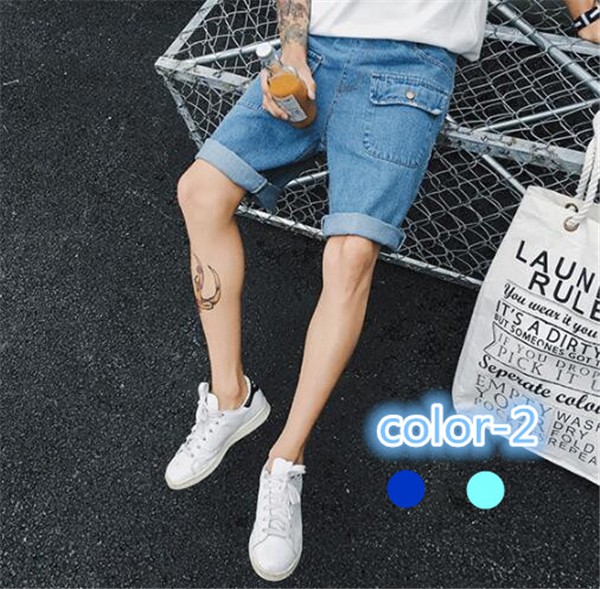 メンズハーフパンツ ショートパンツ デニム 大きいポケット飾り ショーツ 短パン マッチングしやすい 着心地よい 春新作 メンズハーフパの通販はau Pay マーケット レオレオ