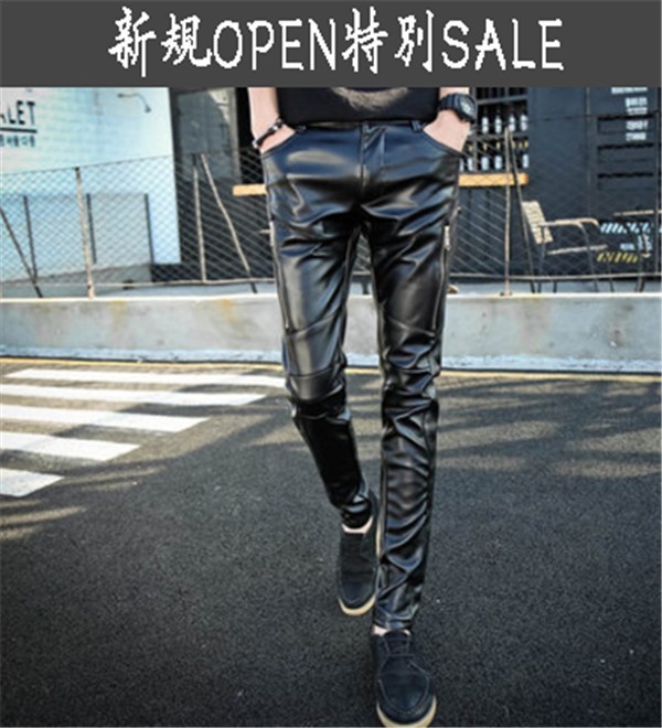 メンズpuレザーパンツ タイトパンツ スリム ベーシック ファッション ストレッチ入り 秋冬春 着心地よい メンズpuレザーパンツの通販はau Pay マーケット レオレオ Au Pay マーケット店