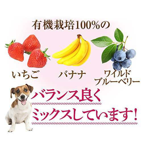 犬 果物 おやつ 食後の楽しみ フルーツ ミックス無添加 苺 バナナ ブルーベリー 通常便 の通販はau Pay マーケット 犬 のご飯とケーキのドッグダイナー