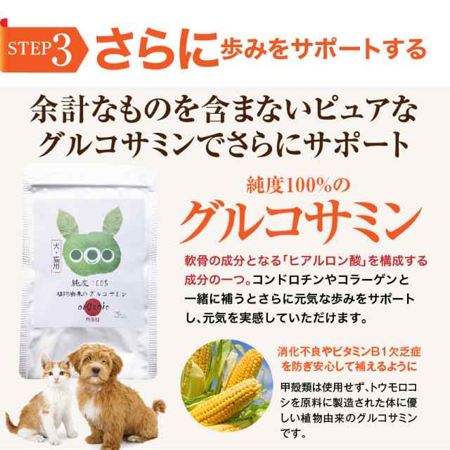 犬用 関節 サプリ グルコサミン コンドロイチン コラーゲン Msm ホネ骨ロック 無添加 メール便 送料無料 の通販はau Pay マーケット 犬のご飯とケーキのドッグダイナー