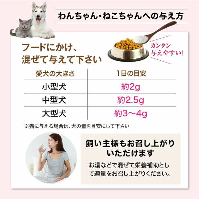 犬 猫 毛や皮膚のケア サプリ つやつや コラーゲン 75g 無添加 メール便 送料無料 の通販はau Pay マーケット 犬 のご飯とケーキのドッグダイナー