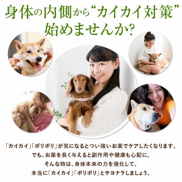 犬 猫 アレルギー 皮膚炎 サプリ カユイの痒いの飛んで行け 無添加 サプリメントの通販はau Pay マーケット 犬のご飯とケーキのドッグダイナー