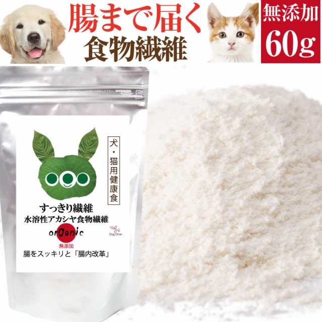 犬 猫 腸のケア サプリ すっきり繊維 60g 無添加 食物繊維 メール便 送料無料 の通販はau Pay マーケット 犬 のご飯とケーキのドッグダイナー