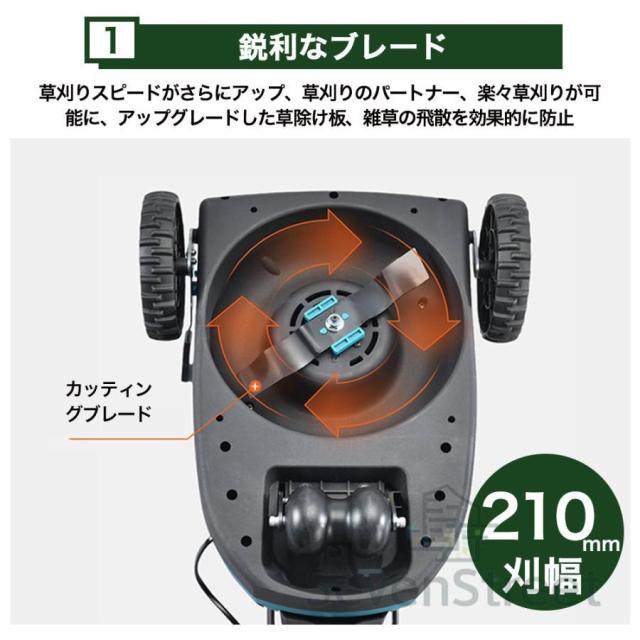 最強 2026 草刈り機 自走式草刈り機 家庭用 業務用 芝刈り機 芝刈機 ブラシレスモータ搭載 3段調整 草刈機 芝生 自走式 小型 軽量 高耐久 低騒音_6