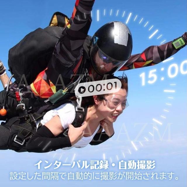 アクションカメラ デジカメ 小型WIFI 2.7K解像度 Vlog ウェアラブル バイク スポーツ ビデオ 動画撮影 記録 高画質 ドライブレコーダー 簡単操作 超広角_9