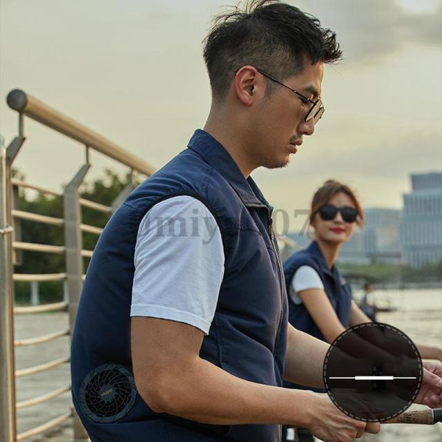 空調作業服 ベスト 空調ウェア ファン付き作業服 父の日 メンズ レディース 熱中症対策 屋外作業 4段階強風 冷却服 男女兼用 アウトドア_1