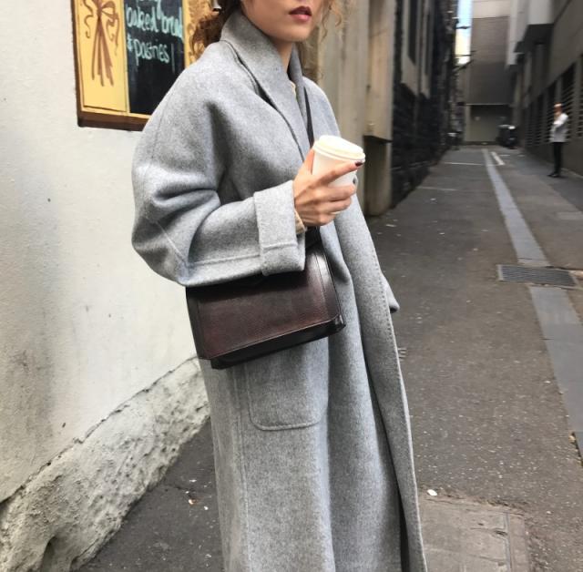 ポケット付きコート ロングコート アウター グレー お出かけ カジュアル 女子会 レジャー ピクニック レディース 大きいサイズ 秋冬の通販はau Pay マーケット Onlythebest