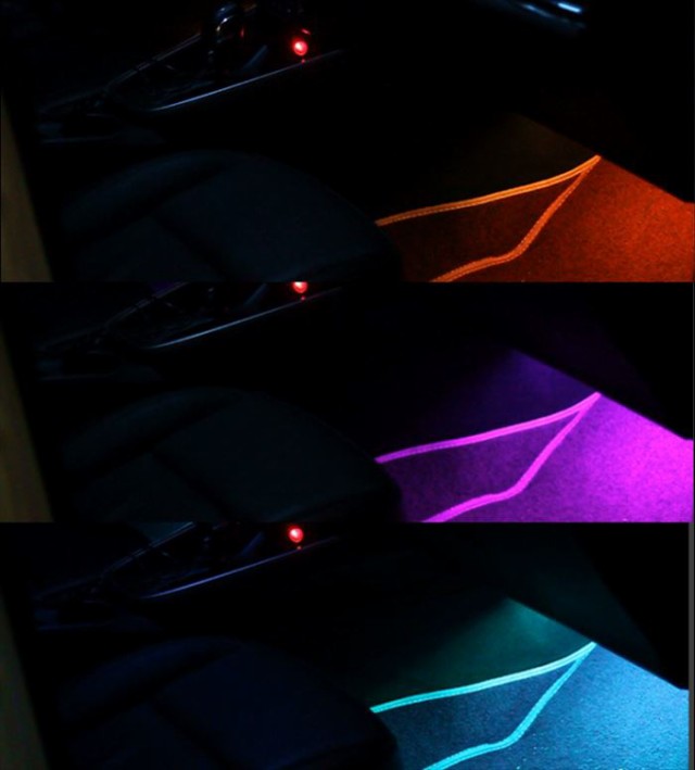 車 足元を幻想的に照らす led イルミネーション フロアライト シガーソケット式 リモコン付き 7色 12V 6W/LEDフロアライトの通販はau  PAY マーケット - 総合通販店RaraMart - ララマート