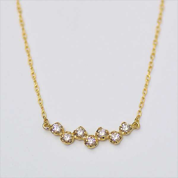 ネックレス レディース K18 ゴールド ダイヤモンド 「stellato」 18K 18金 GOLD 4月誕生石の通販は