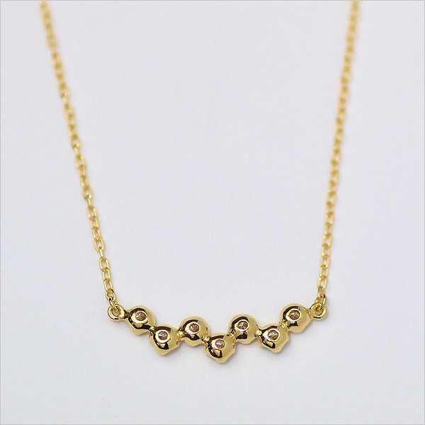 ネックレス レディース K18 ゴールド ダイヤモンド 「stellato」 18K 18金 GOLD 4月誕生石の通販は