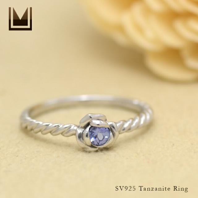 リング 指輪 SV925 シルバータンザナイト SILVER 12月誕生石の通販は 9,865円