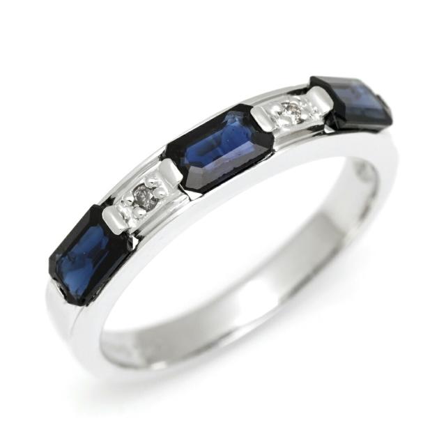 リング 指輪 SV925 シルバー ブルーサファイア キュービックジルコニア SILVER 9月誕生石の通販は 21,001円