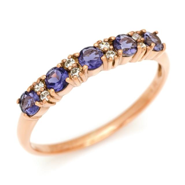 リング 指輪 レディース SV925 シルバー アイオライト キュービックジルコニア SILVERの通販は 10,010円