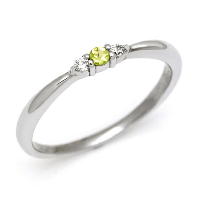 リング 指輪 レディース SV925 シルバー ペリドット キュービックジルコニア SILVER 8月誕生石の通販は 8,034円