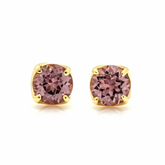 スタッドピアス レディース K18 ゴールド シャンパンガーネット スタッドピアス「attore」 18K 18金 1月誕生石の通販は
