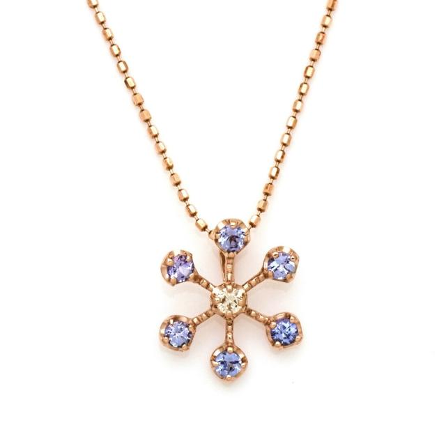 ペンダントトップ レディース K10 ゴールド タンザナイト ダイヤモンド 「neve」 10K 10金 GOLD 12月誕生石の通販は