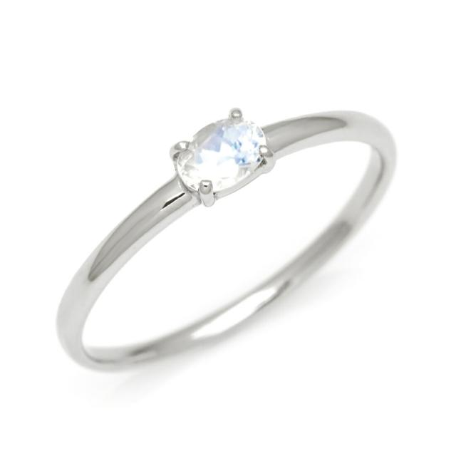 リング 指輪 レディース K18 ゴールド ブルームーンストーン 「snello」18K 18金 GOLD 6月誕生石の通販は