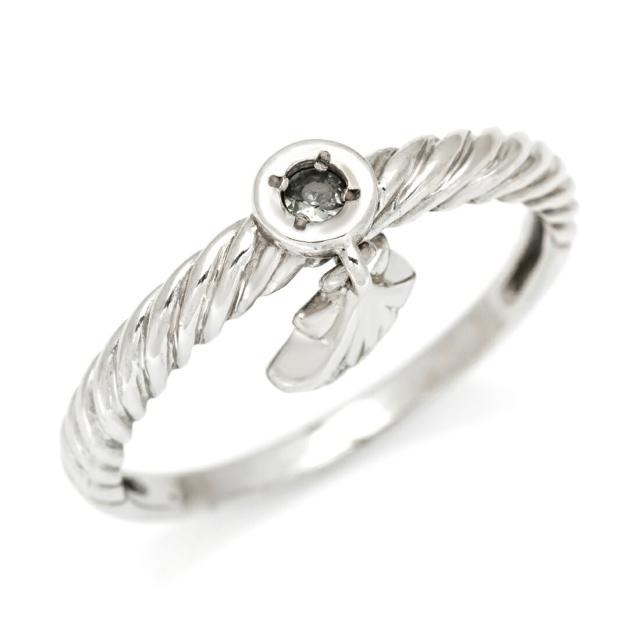 リング 指輪 SV925 シルバー グリーンサファイア シェルモチーフ SILVER 9月誕生石の通販は 8,325円