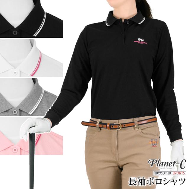 送料無料 ポロシャツ レディース ゴルフ テニス スポーツウェア 仕事着 鹿の子 ２本ライン Planet C Woodyworld Pc 601の通販はau Pay マーケット Planet C
