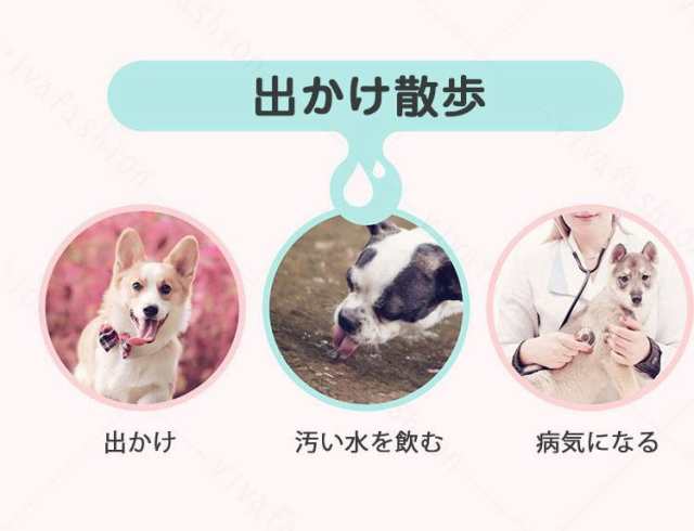 犬用 犬猫用品 携帯用水筒 携帯ボトル 給水器 給水 ポータブル給水器 ペット用品 お散歩 アウトドア 水筒 飲みやすい 350mlの通販はau Pay マーケット Chocooto