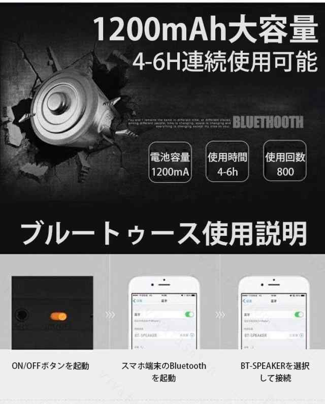 ブルートゥーススピーカー 高品質 Bluetooth スピーカー ポータブル 車 ブルートゥース ワイヤレス iPhone パソコン スマホ 高音質 重低の通販はau  PAY マーケット - Chocooto