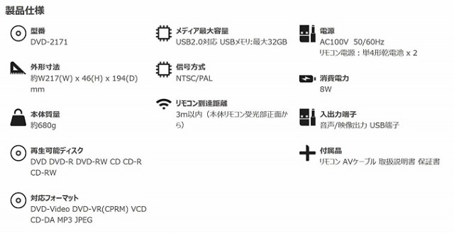 リージョンフリー 対応 Dvd プレーヤー コンパクト シンプル