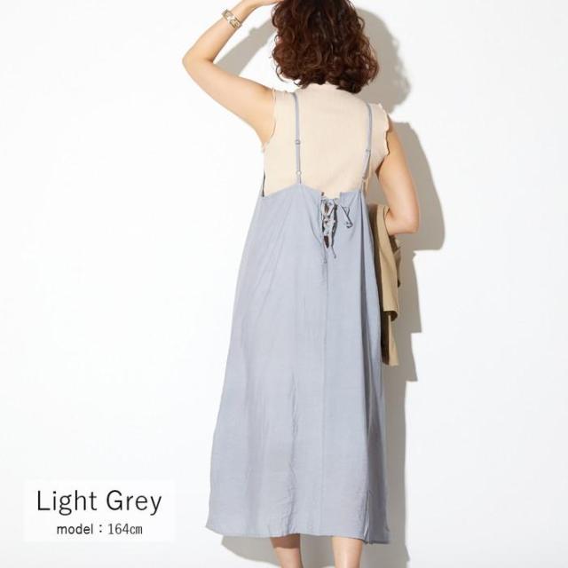 春夏 5カラー M ゆとりあるシルエットながら落ち感のあるデザインのキャミワンピース ワンピース キャミワンピース レースの通販はau Pay マーケット Crispy