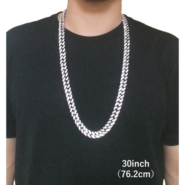 キューバンネックレス 幅12mm 76cm 91cm マイアミキューバン ネックレス 喜平 チェーン 18ｋ チェーンネックレス メンズ キューバンチェの通販はau Pay マーケット Puente