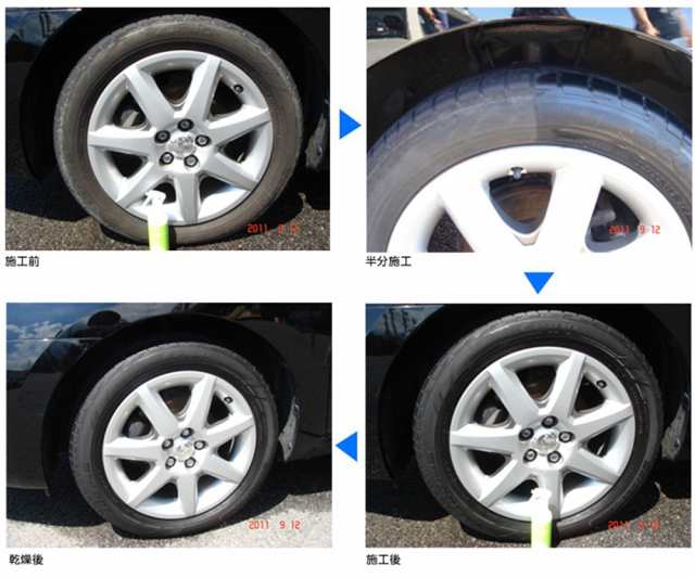 水性タイヤコート 水性タイヤワックス 0ml タイヤコーティング タイヤワックス タイヤコート 洗車の通販はau Pay マーケット Royaway
