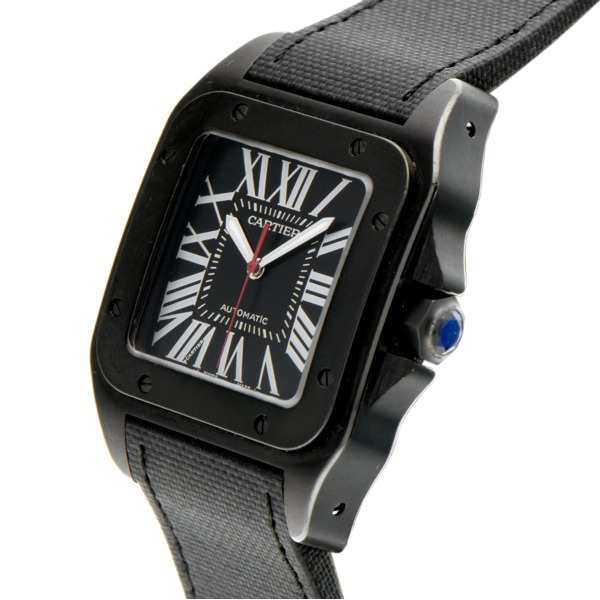 Cartier カルティエ サントス100 カーボンウォッチ Lm Wssa0006 中古 の通販はau Pay マーケット 一風騎士