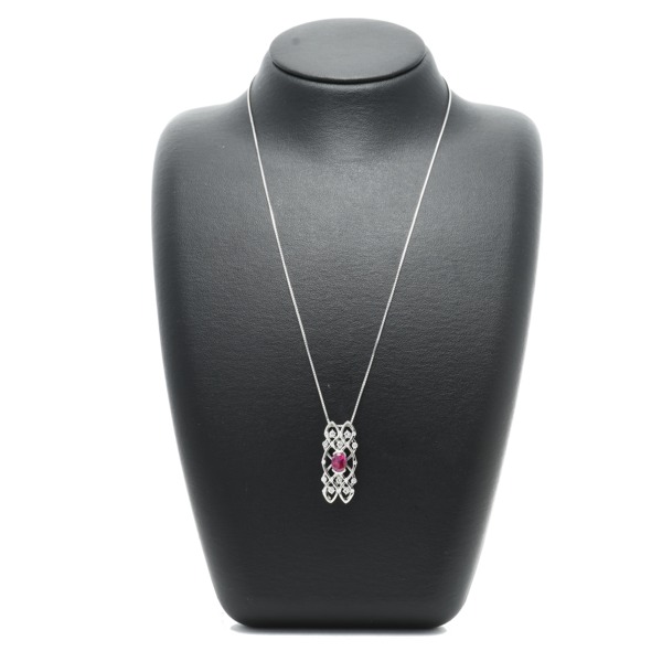 ノンブランド ビルマ産非加熱ルビー ネックレス Pt900 K18wg ルビー ダイヤモンド 中古 の通販はau Pay マーケット 一風騎士