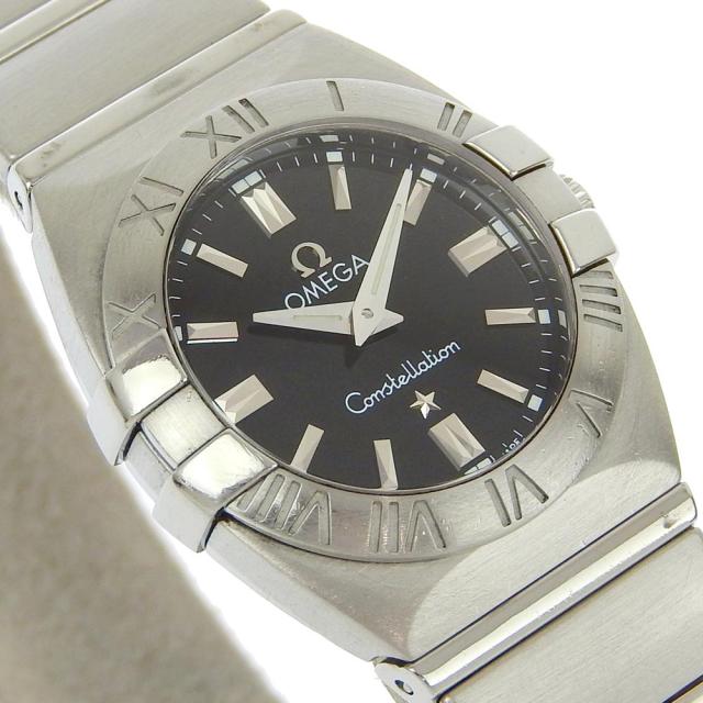 OMEGA オメガ コンステレーション 1581.51 SS クオーツ アナログ表示 黒文字盤 腕時計_2