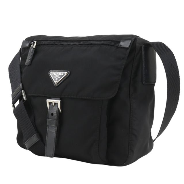 PRADA プラダ ナイロン 黒 ショルダーバッグ レディース 【中古】_1