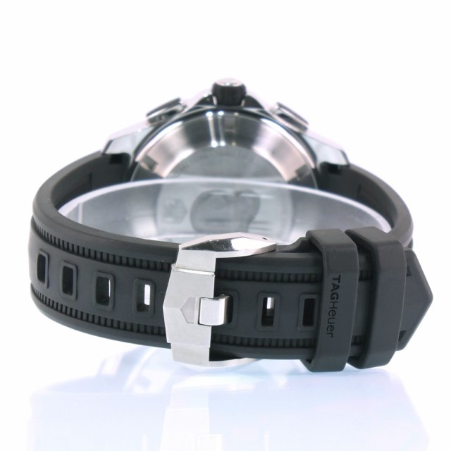 クロノグラフTAG HEUER タグホイヤー アクアレーサー500M CAK2110 SS 自動巻き 黒文字盤 腕時計 メンズ