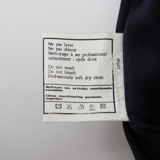 CHANEL シャネル ウール ネイビー スカート レディース 【中古】_8