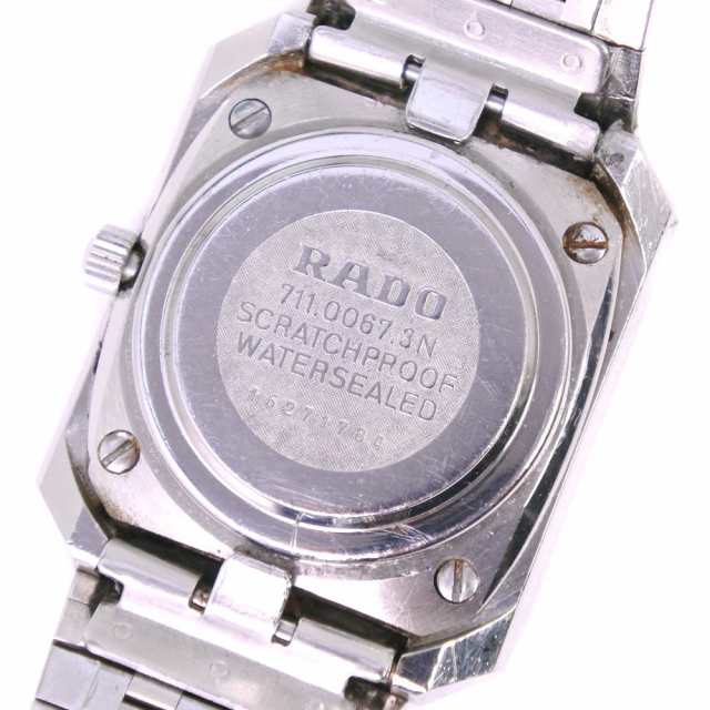 【RADO】ラドー DIASTAR ダイアスター 711.0067.3N ステンレススチール クオーツ レディース 黒文字盤 腕時計