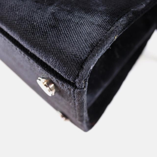 Salvatore Ferragamo サルヴァトーレフェラガモ 2WAYバッグ ガンチーニ 21-5681/18 ベロア NERO 黒 Salvatore Ferragamo サルヴァトーレフェラガモ 2WAYバッグ ガンチーニ