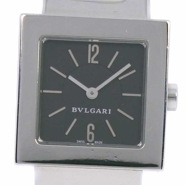 Bvlgari ブルガリ クアドラード Sq22ss Ss シルバー クオーツ 黒文字盤 腕時計 レディースの通販はau Pay マーケット 質にしきの