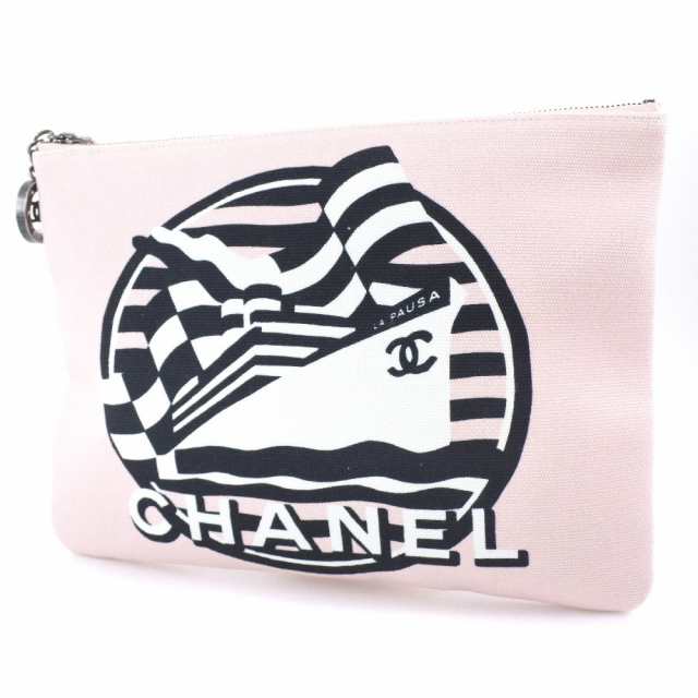 Chanel シャネル クラッチバック キャンバス ピンク クラッチバッグ レディース 中古 の通販はau Pay マーケット 質にしきの