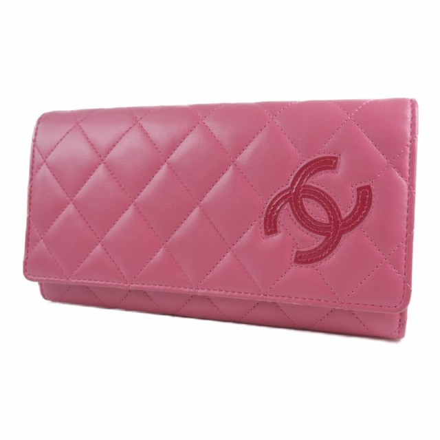 Chanel シャネル カンボンライン A カーフ ピンク 長財布 レディース 中古 ランクaの通販はau Pay マーケット 質にしきの