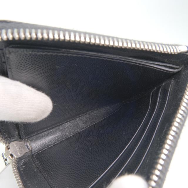 Yves Saint Laurent イヴ サンローラン L字ファスナー 札入れ カーフ 黒 二つ折り財布 メンズの通販はau Pay マーケット 質にしきの