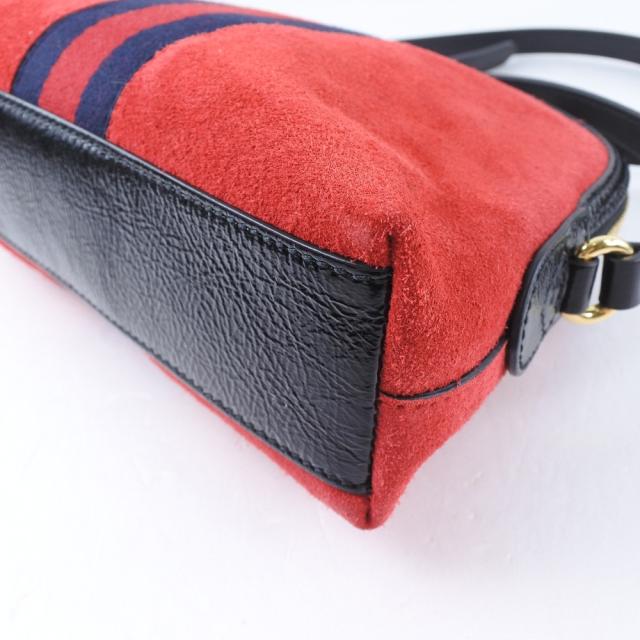 GUCCI グッチ オフィディア 499621 スウェード ハイビスカスレッド